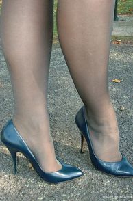 High Heels And Nylons Up Close